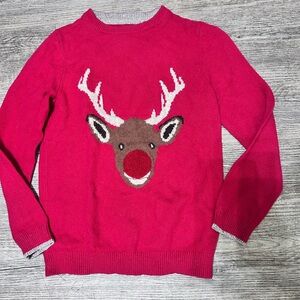 Mini Boden Red Knit Sweater 9/10y